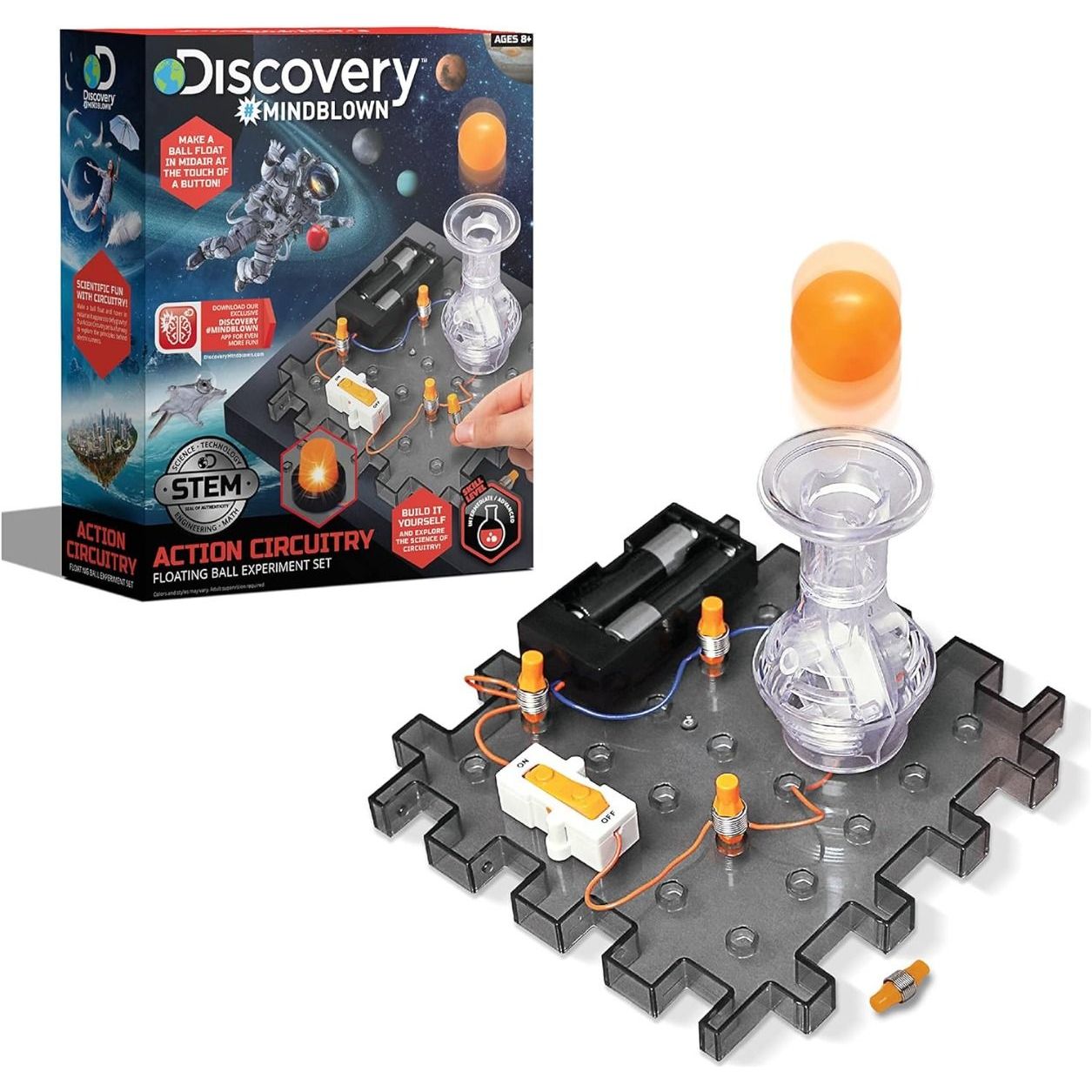 Discovery Toy Circuitry Action Experiment - Floating Ball Grey Age- 8 Years & Above