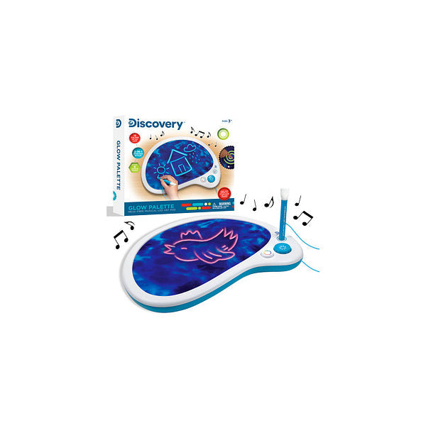 Discovery Toy Drawing Glow Board Mess Free White Age- 6 Years & Above