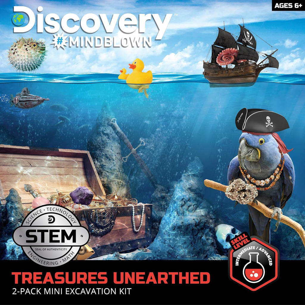 Discovery Toy Excavation Kit Mini Treasure 2 Pieces Grey Age- 6 Years & Above