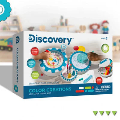 Discovery Toy Spiral And Spin Art Station White Age- 6 Years & Above