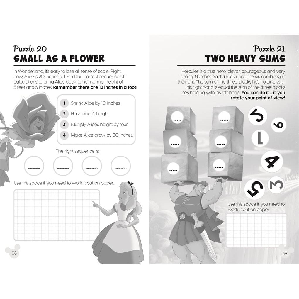 Disney Brain Games Paperback Kids Books