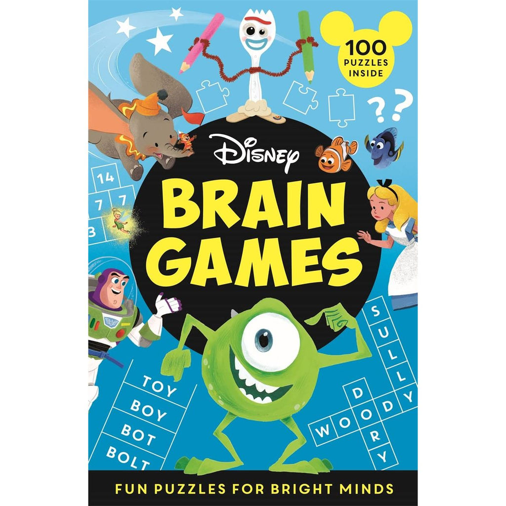 Disney Brain Games Paperback Kids Books