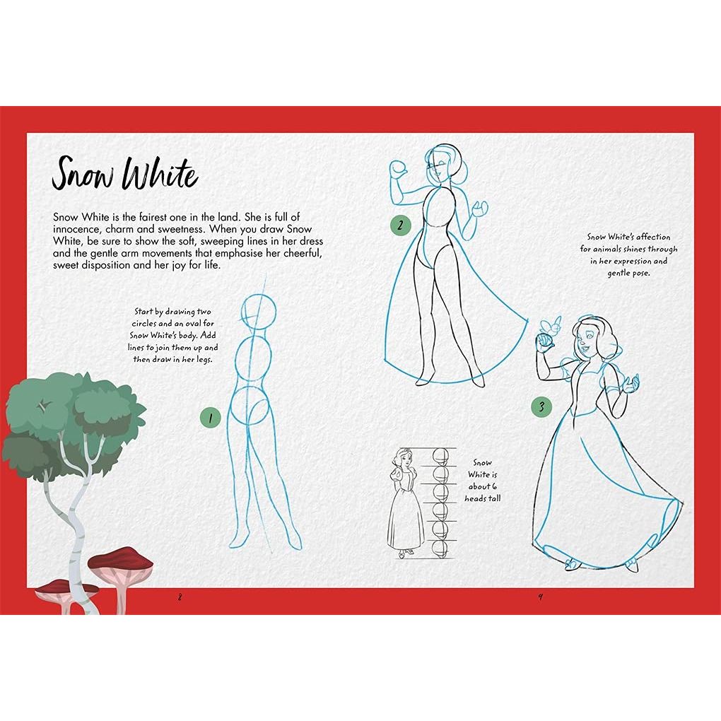 Disney: How to Draw Princesses: With step-by-steps for 12 Princesses and their friends!