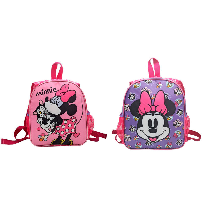 Disney Minnie Mouse  Reversible Backpack 30 cm Nw1433 Age- 3 Years & Above