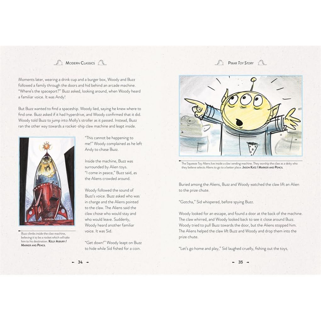 Disney Modern Animated Classics Toy Story Pixar Modern Cussrcs A Deluxe Gift Book of the Film
