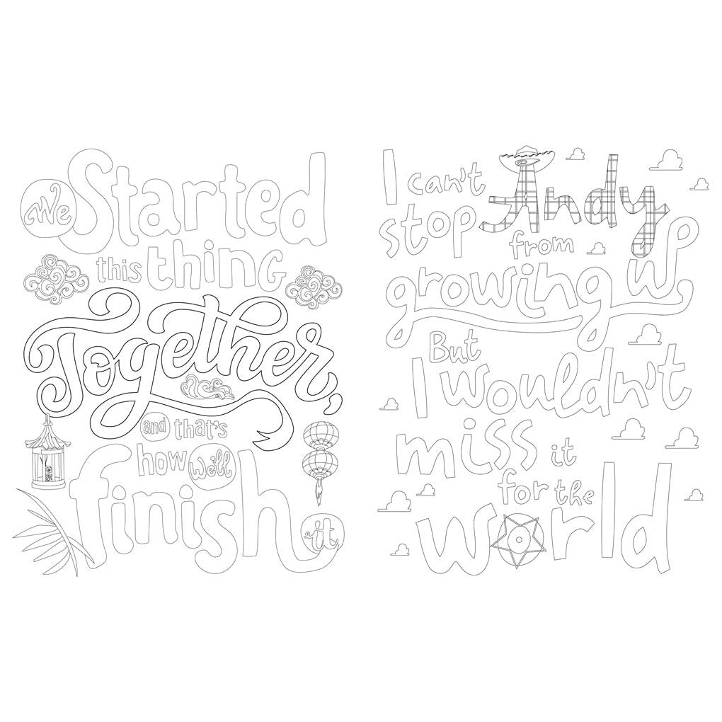 Disney Quotes to Live Your Life By Colouring Book