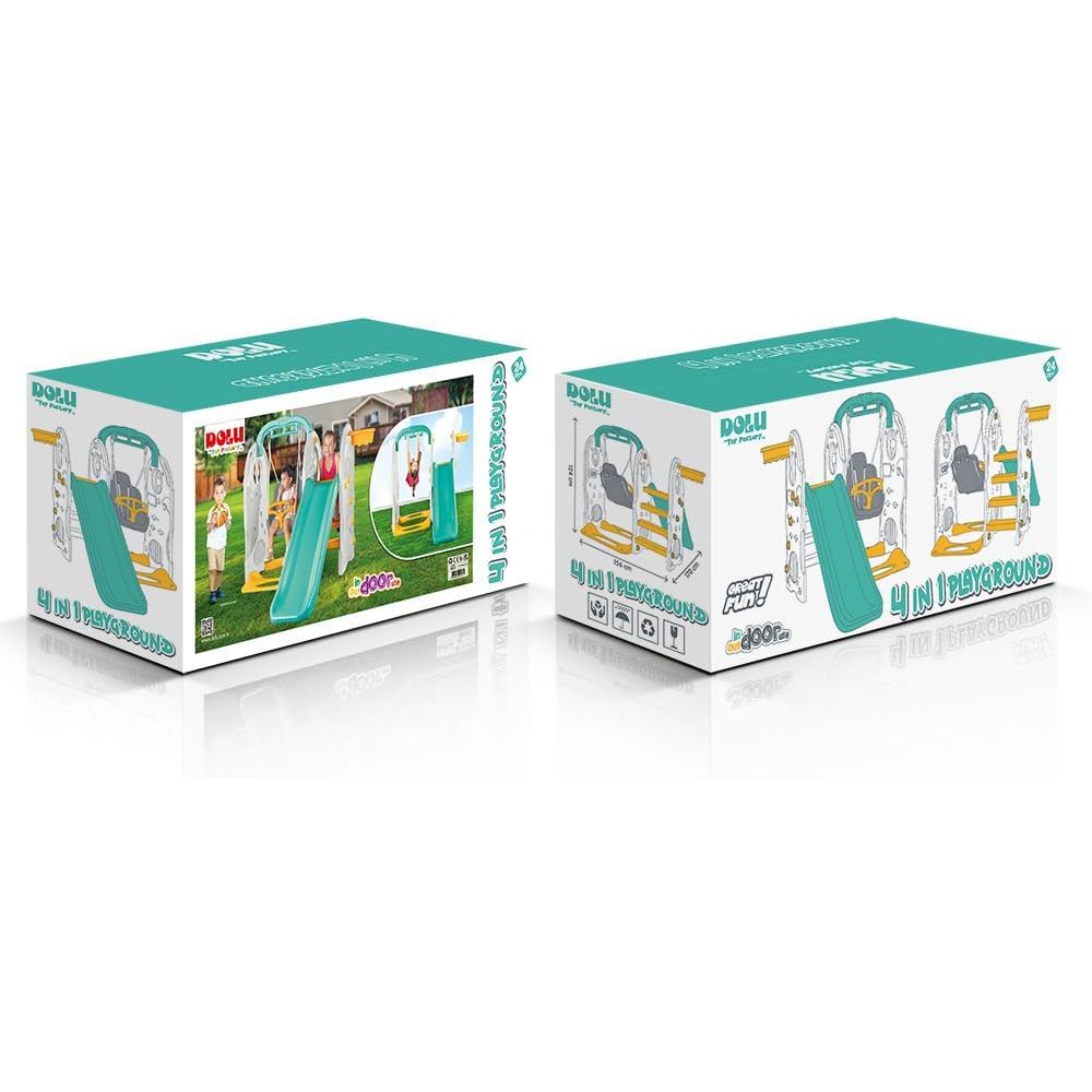 Dolu 4 In 1 Playground 2623 Kids Playset Toy for Indoor & Outdoor Play Age- 24 Months & Above