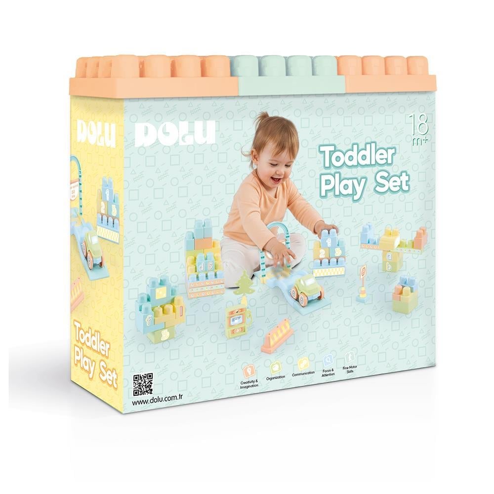Dolu 50 Pcs Toddler Play Set 5235 Kids Playset Toy for Indoor & Outdoor Play Age- 18 Months & Above