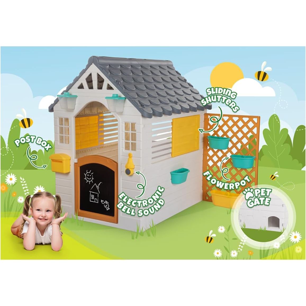Dolu House Kid With Accessories 3310 Kids Playset Toy for Indoor & Outdoor Play Age- 24 Months & Above