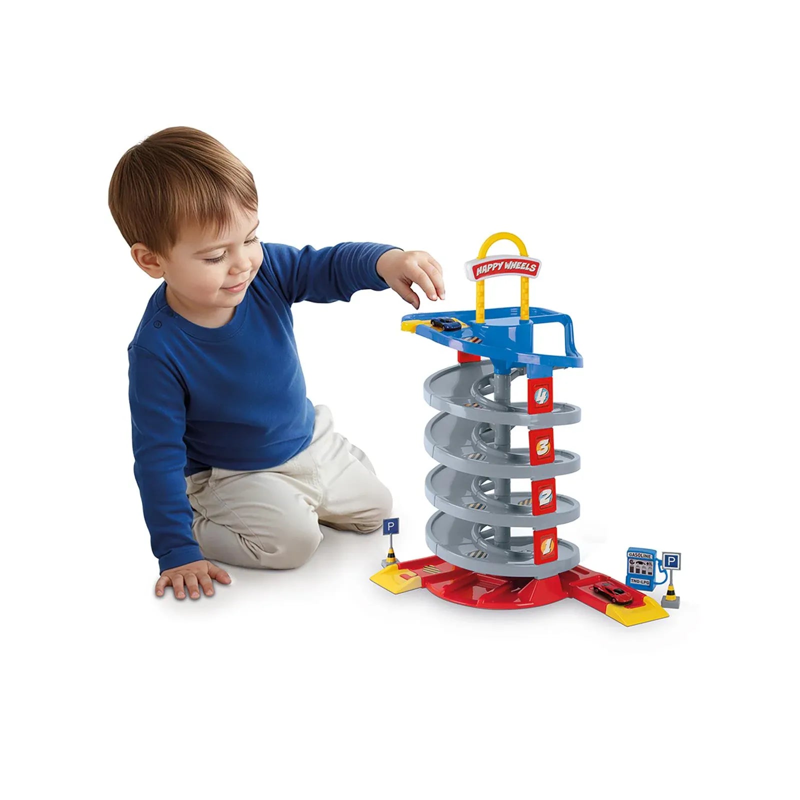 Dolu Spiral Roadway Set 5227 Kids Playset Toy for Indoor & Outdoor Play Age- 24 Months & Above