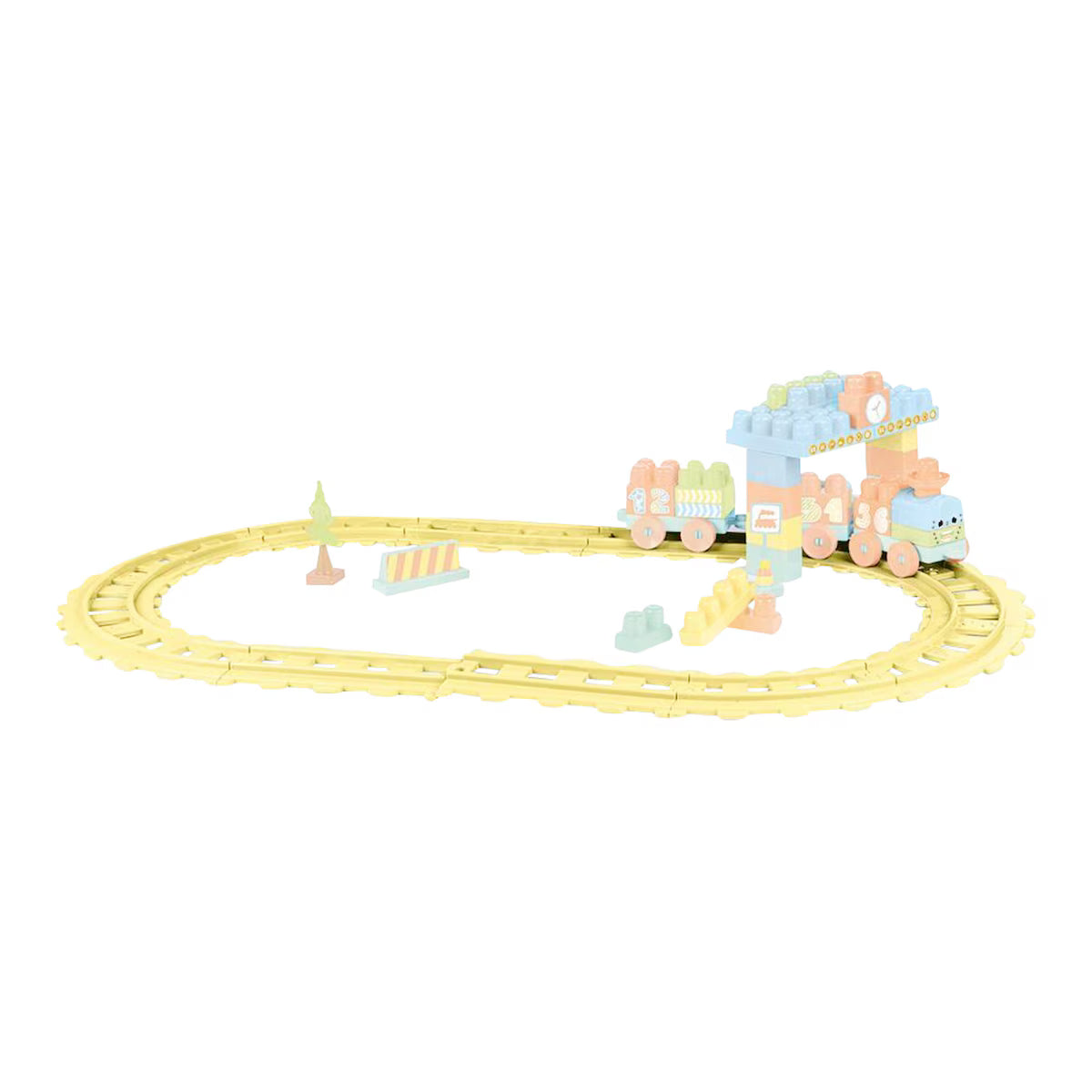 Dolu Train Set 58 Pcs 5221 Kids Playset Toy for Indoor & Outdoor Play Age- 18 Months & Above
