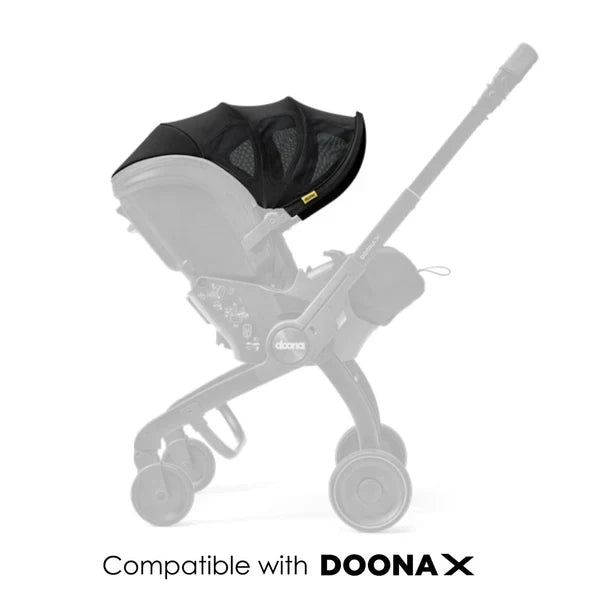 Doona X Summer Canopy Nitro Black SP420-99-033-099 Age- Newborn & Above