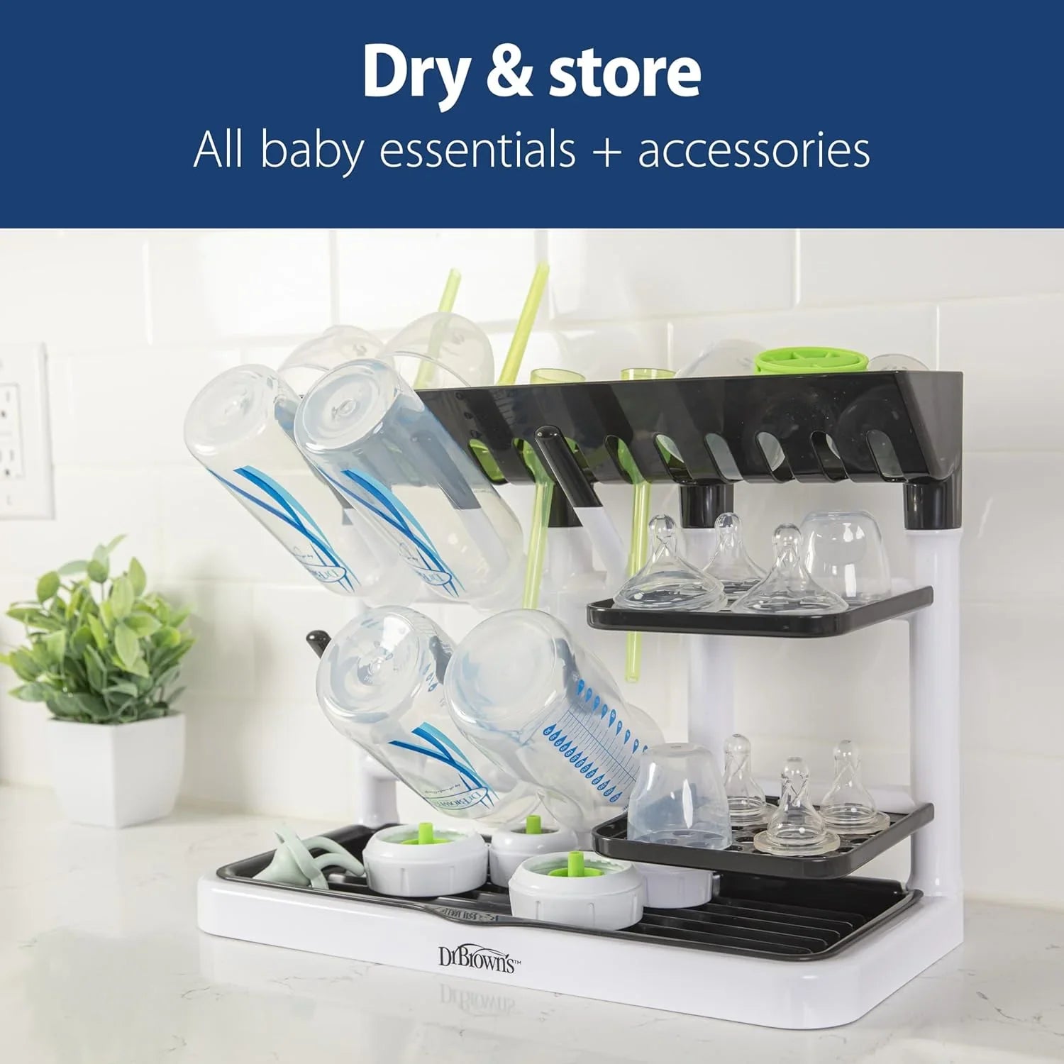 Dr. Brown's Drying Tower, Space Saving Vertical Rack for Drying ...