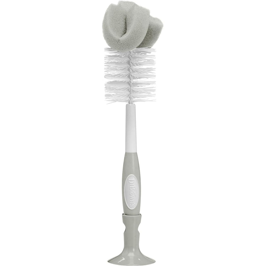 Dr Brown's Standard Feeding Bottle Cleaning Brush, Gray