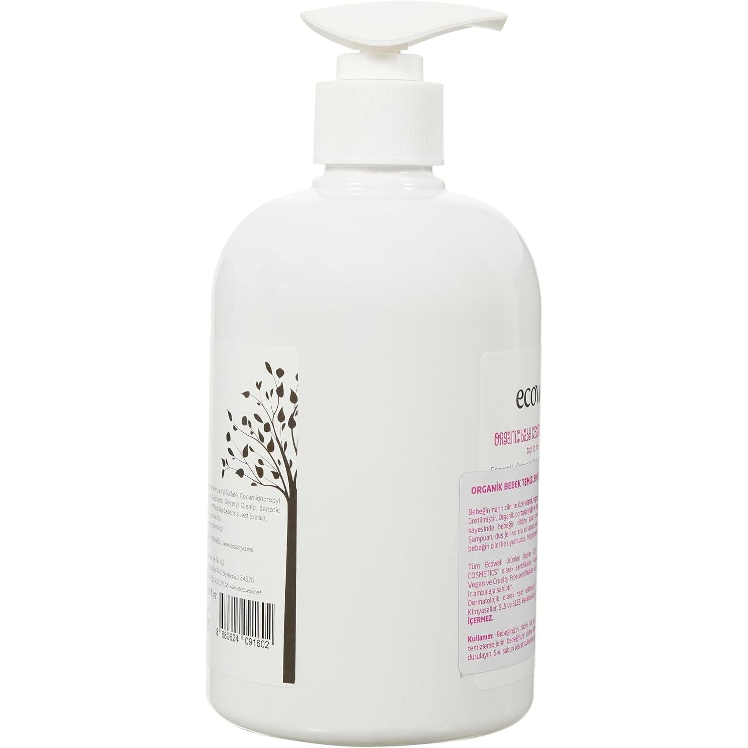 Ecowell Organic Baby Cleanser Gel 500Ml Age- Newborn & Above