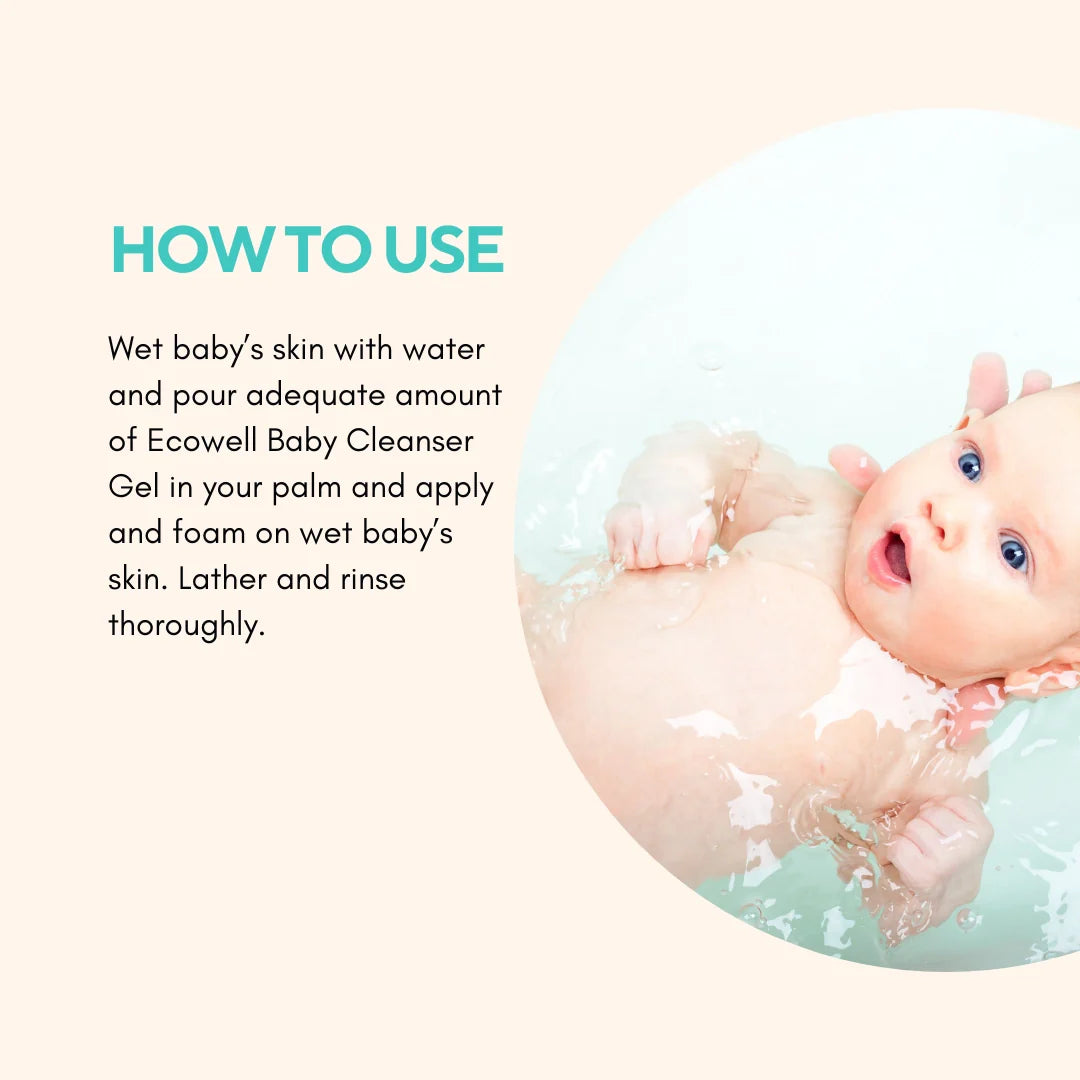 Ecowell Organic Baby Cleanser Gel 500Ml Age- Newborn & Above