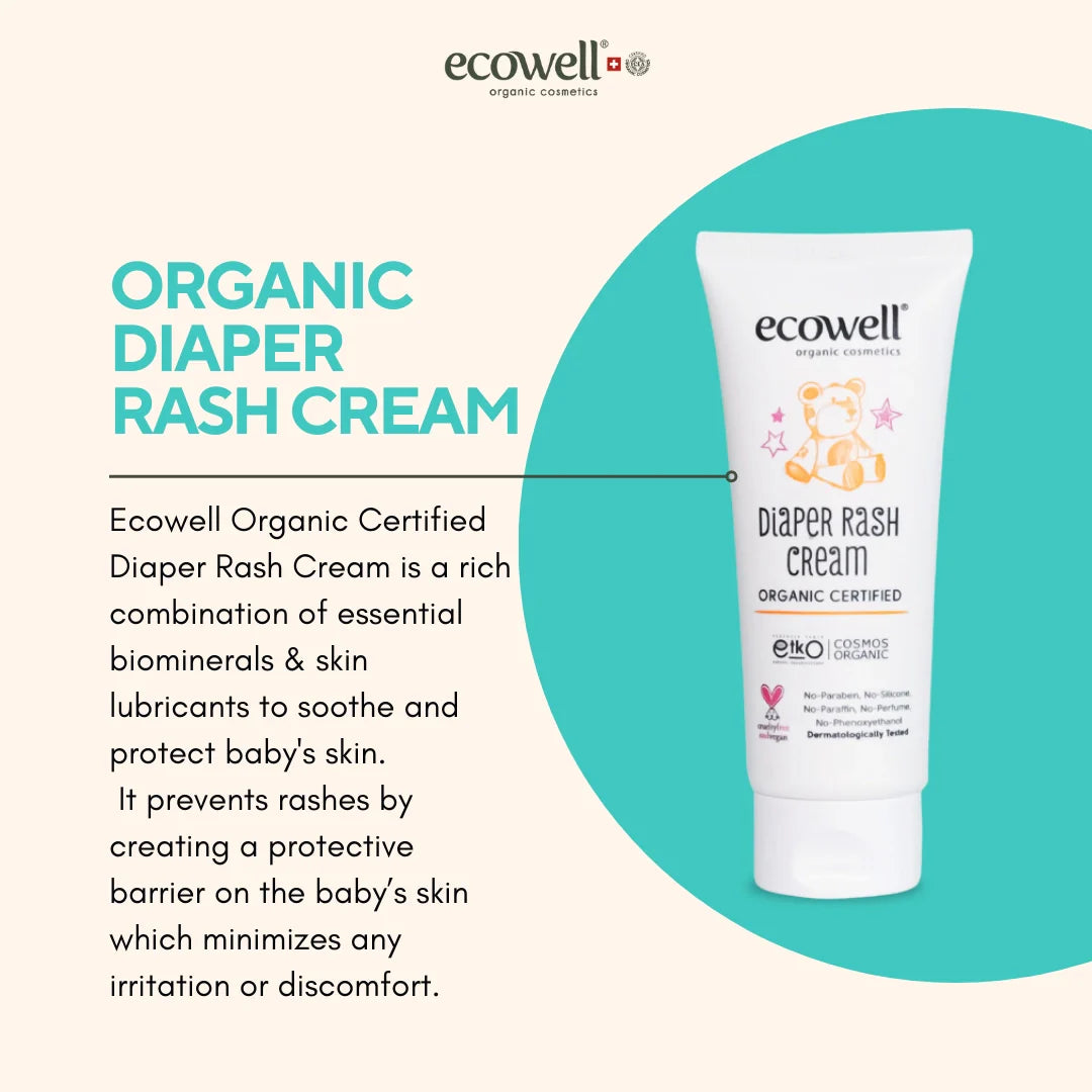 Ecowell Organic Diaper Rash Cream 110 Grams Age- Newborn & Above