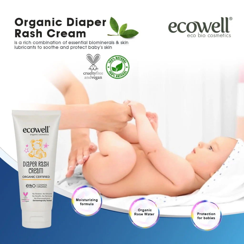 Ecowell Organic Diaper Rash Cream 110 Grams Age- Newborn & Above