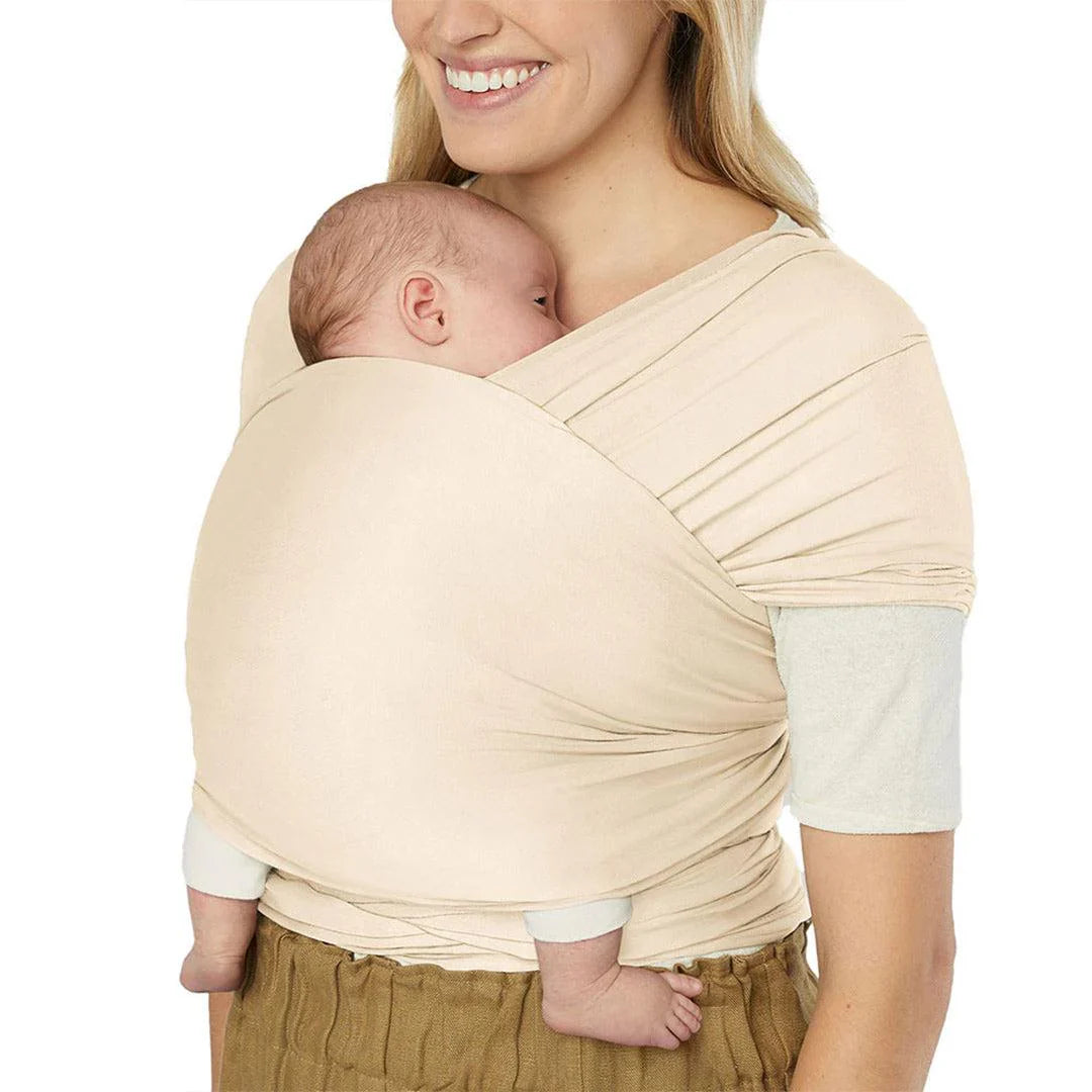 Ergobaby Aura Sustainably Sourced Knit Baby Wrap Cream WLASKCRM Age- Newborn to 12 Months ( 3.6 kg -11.3 kg)