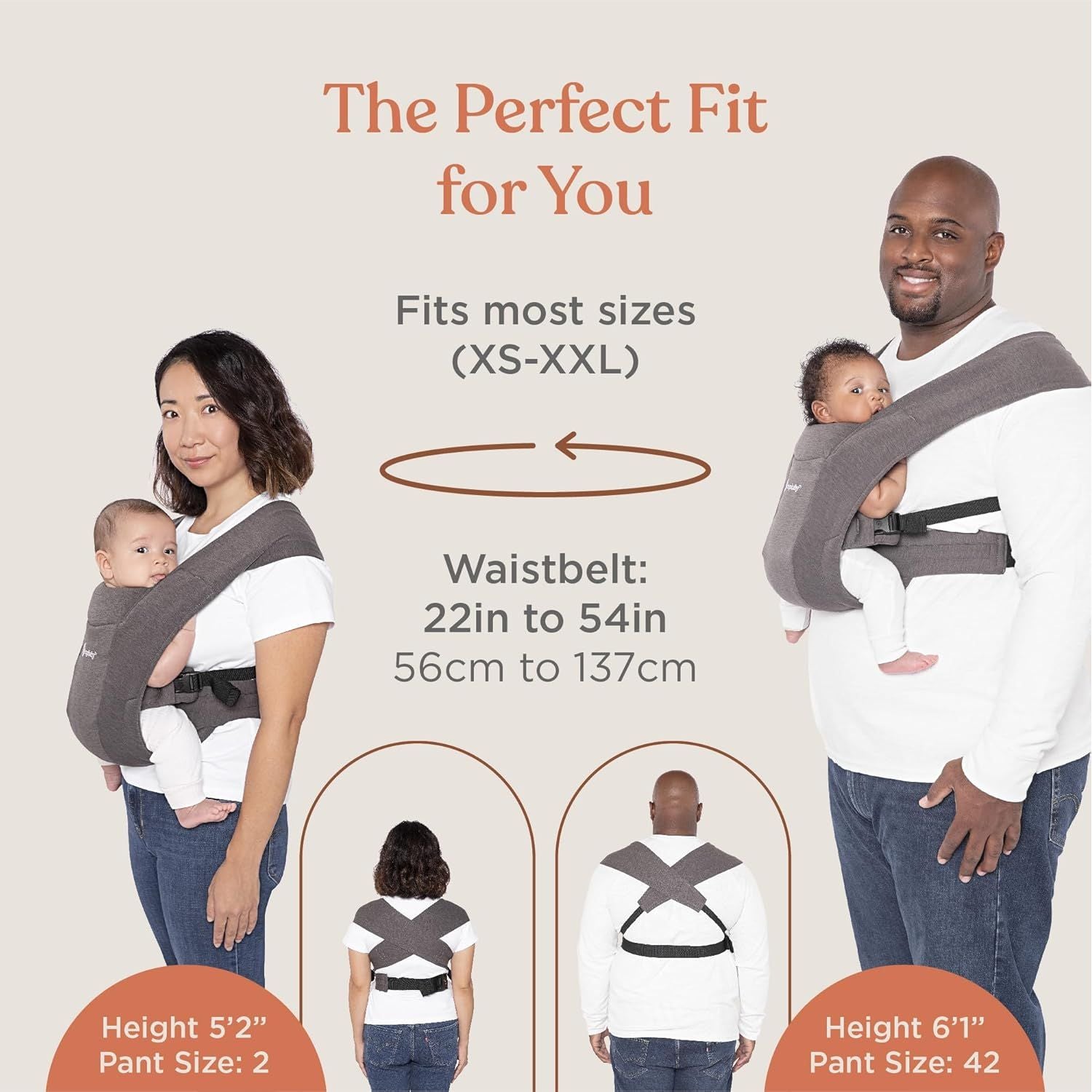 Ergobaby Embrace Heather Grey BCEMAGRY Age- Newborn up to 11.5 kg
