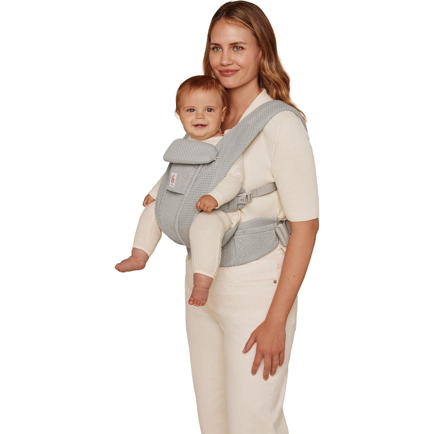 Ergobaby Omni Deluxe Mesh Pearl Grey BODY Age- From Newborn to 4 years (3 Kg upto 20 Kg)