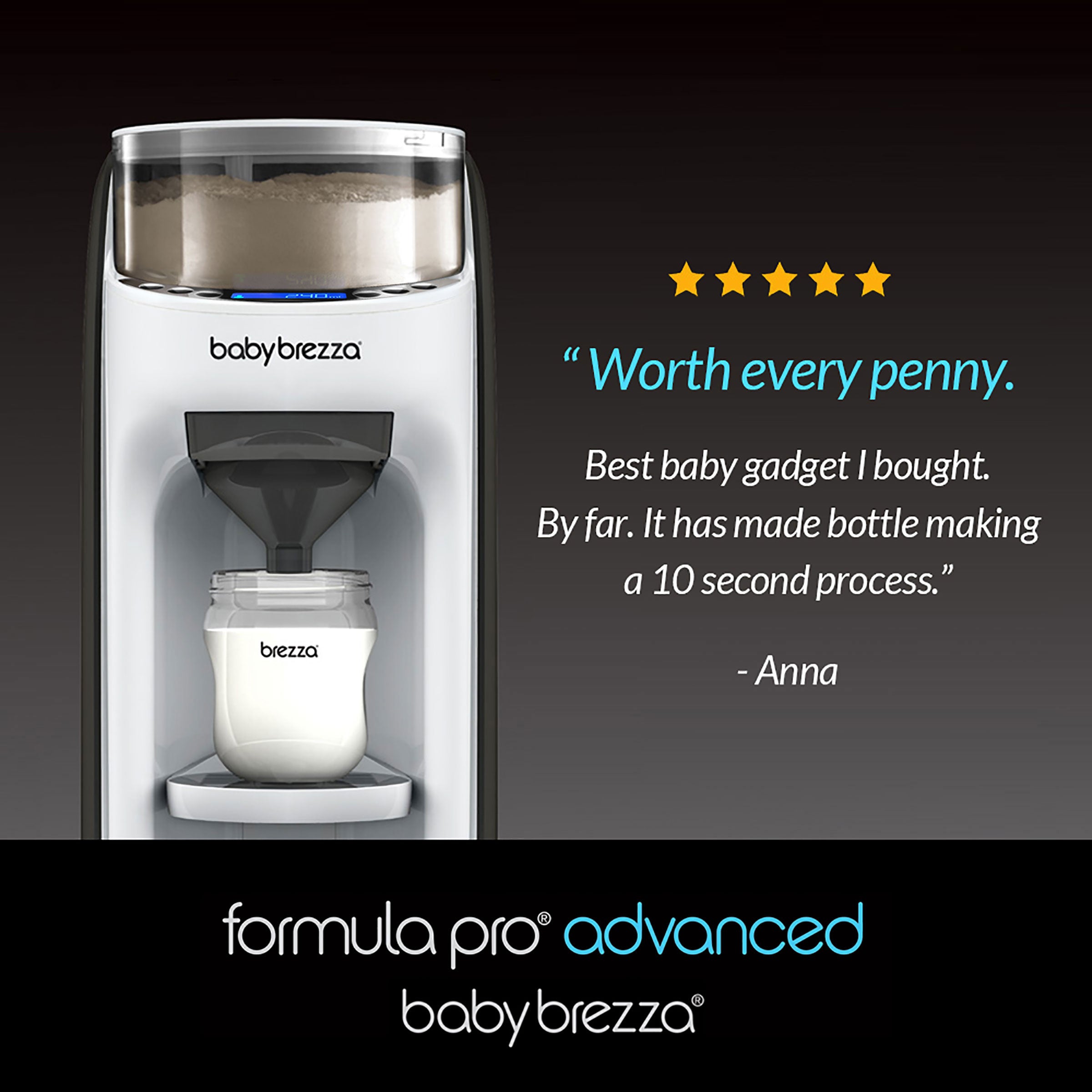 Baby Brezza - Formula Pro Advanced Formula Dispenser Machine White Age-Newborn & Above