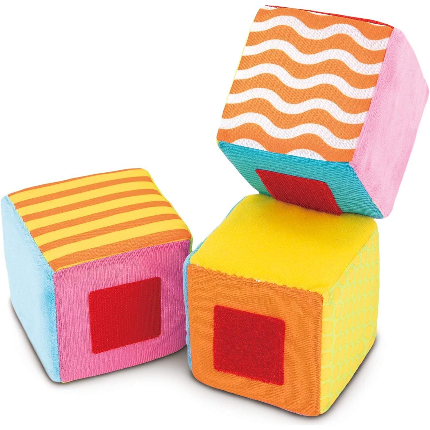 Galt Toys Baby Sensory Soft Blocks Pack of 6 Age 6 Months Above Peekaboo