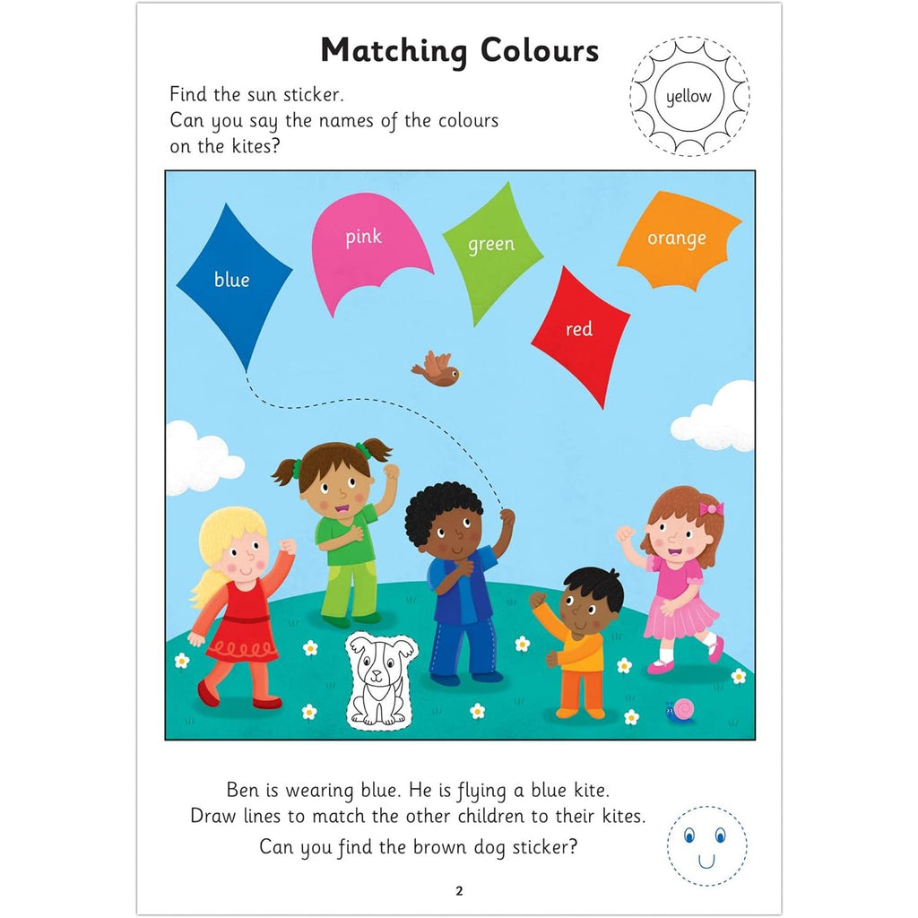 Galt Toys Colour, Shapes and Sizes Learning Book Age- 3 Years & Above