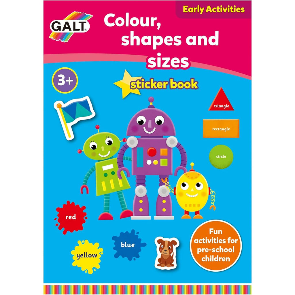 Galt Toys Colour, Shapes and Sizes Learning Book Age- 3 Years & Above