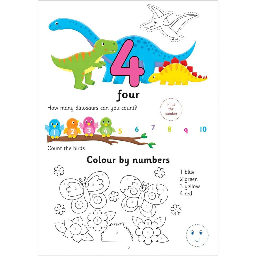 Galt Toys Counting Sticker & Learning Book Age- 3 Years & Above