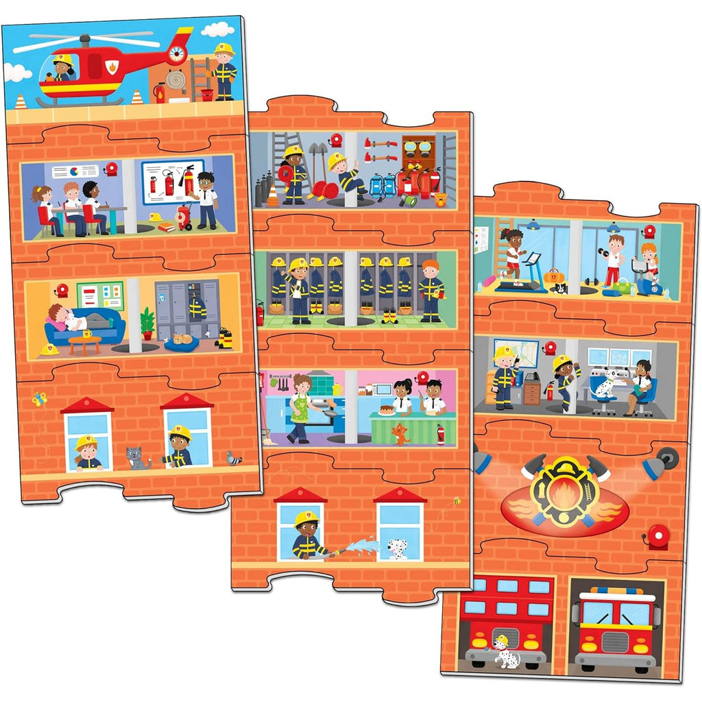 Galt Toys Fire Station 12-Piece Toddlers Puzzles Age- 2 Years & Above