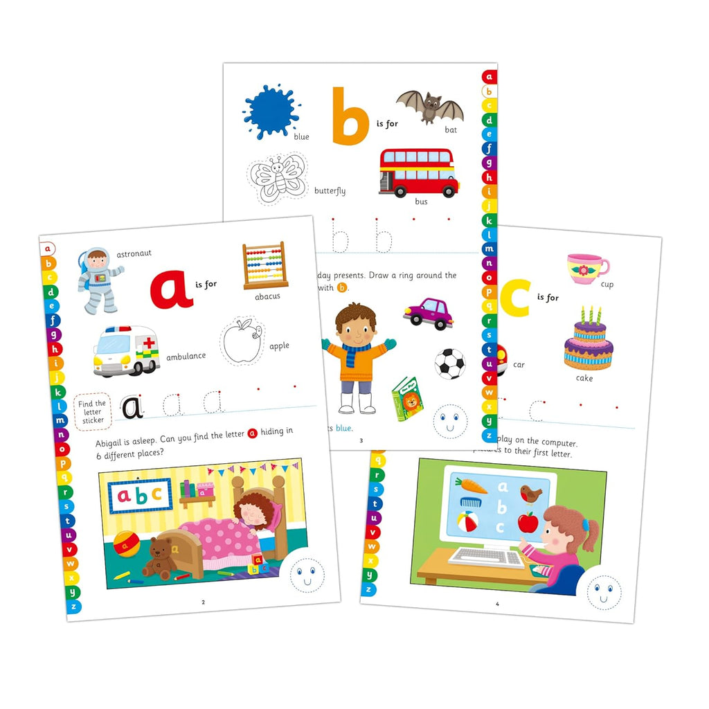 Galt Toys Home Learning Alphabet Sticker Book Age- 3 Years & Above