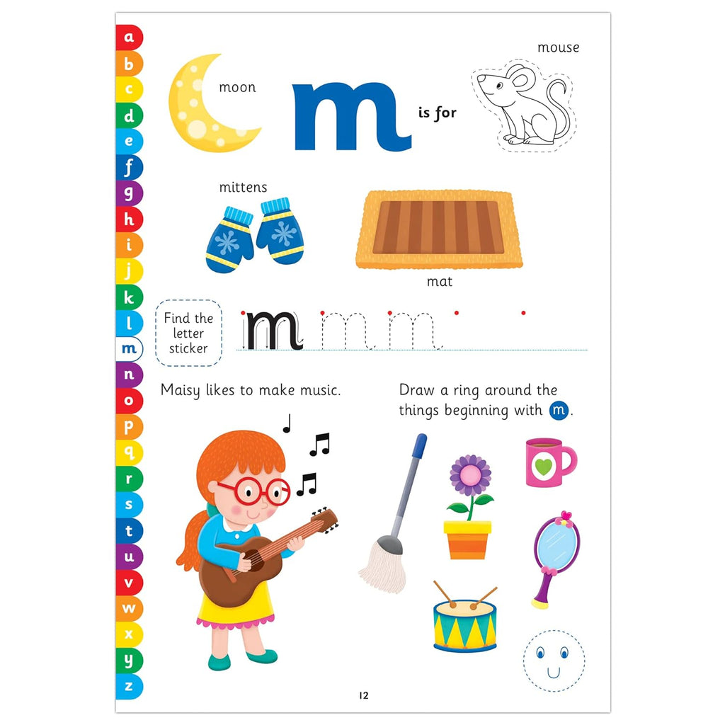 Galt Toys Home Learning Alphabet Sticker Book Age- 3 Years & Above