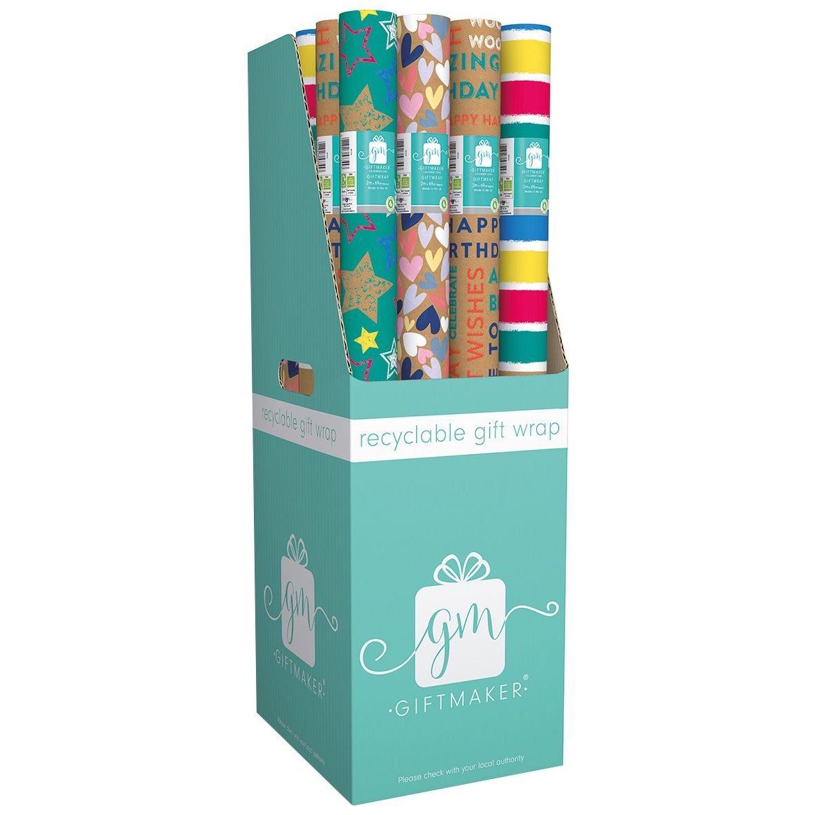 Giftmaker Fashion Kraft Gift Wrap 2M X 69Cm Assorted