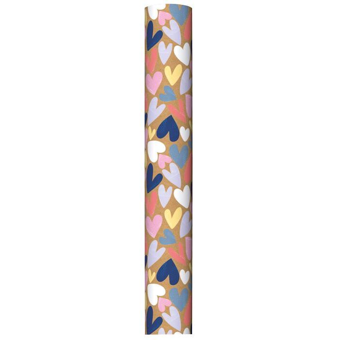 Giftmaker Fashion Kraft Gift Wrap 2M X 69Cm Assorted