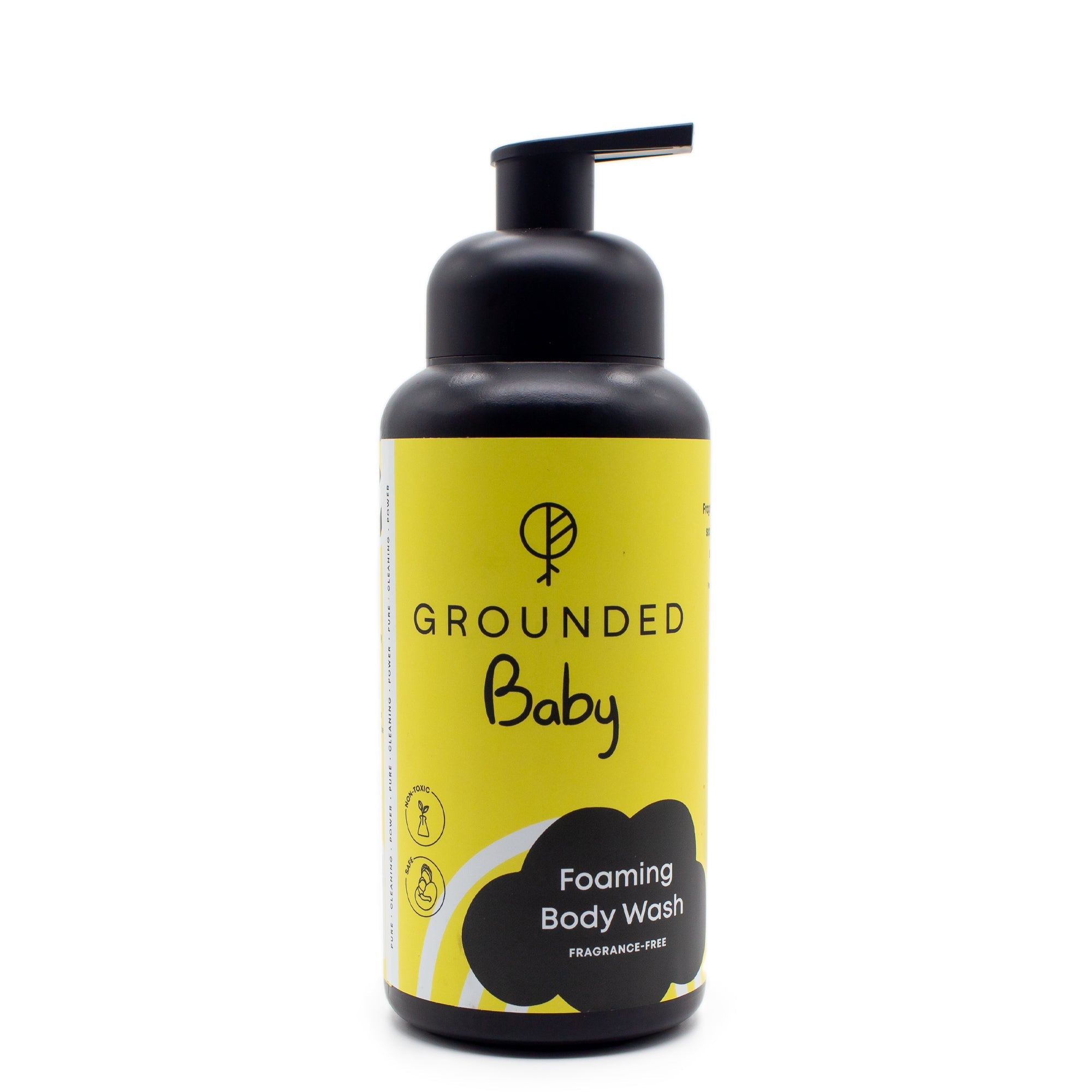 Grounded Baby Foaming Body Wash Fragrance-Free 500Ml Age- Newborn & Above