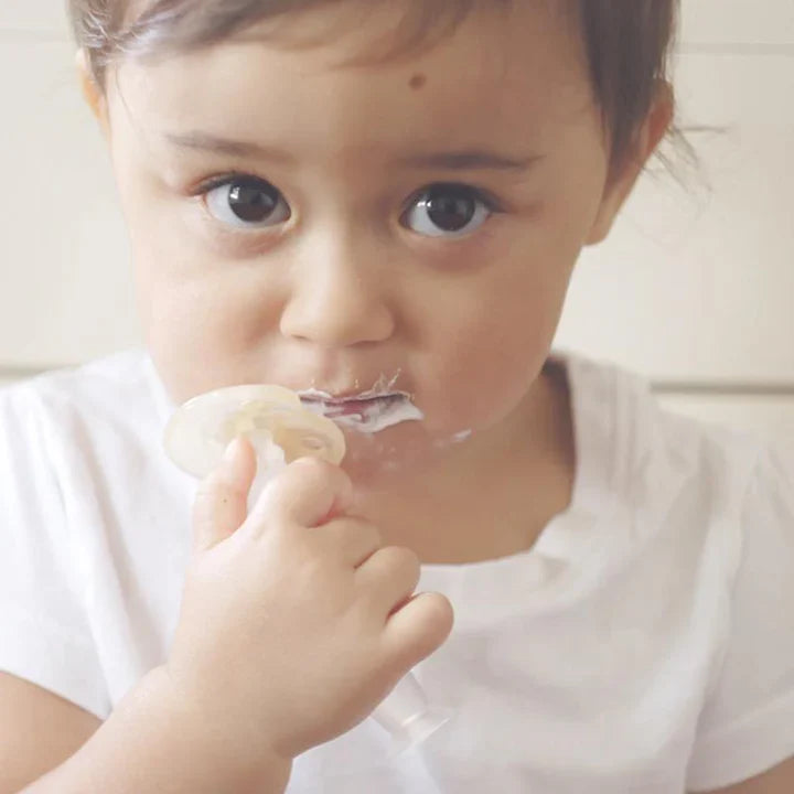 Haakaa 360° Silicone Toothbrush - Banana Age-6 Months & Above