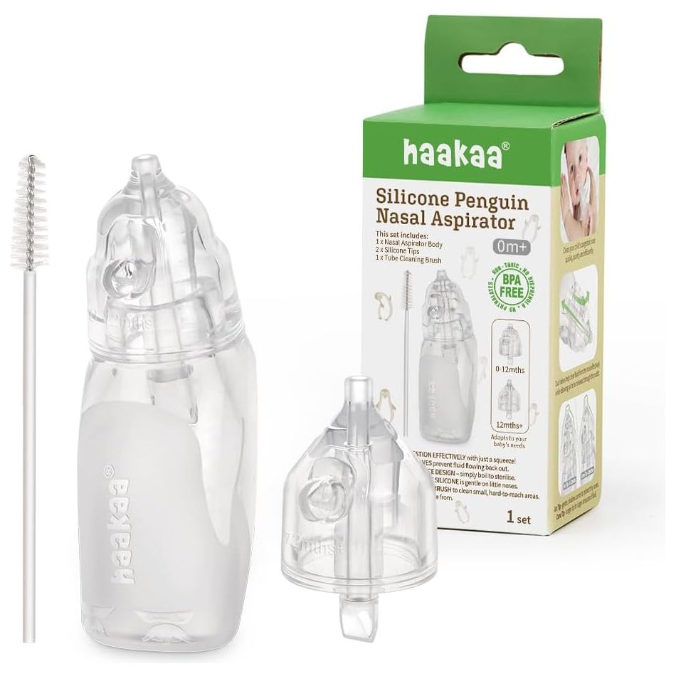 Haakaa Baby Silicone Penguin Nasal Aspirator Age-Newborn & Above