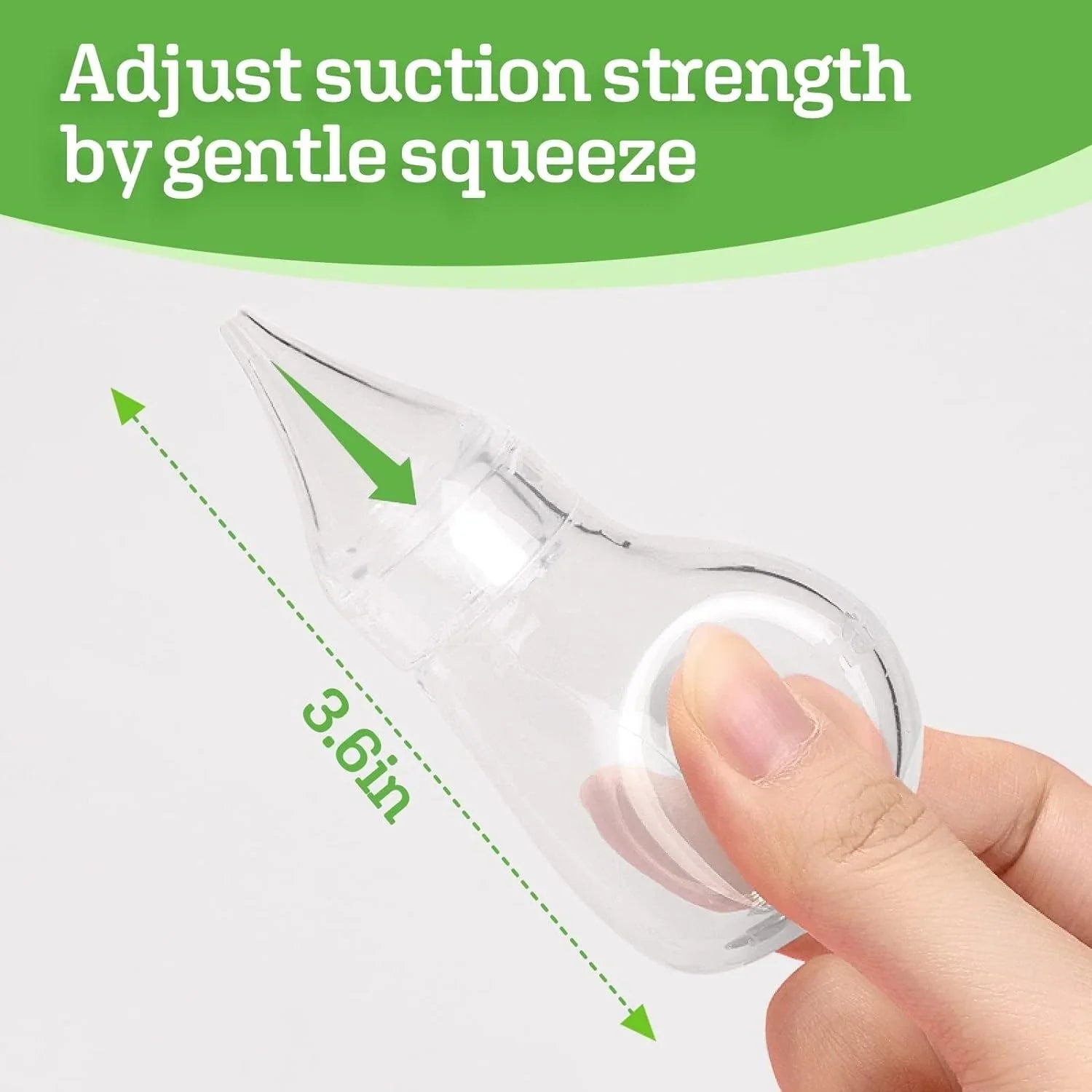 Haakaa Easy-Squeezy Silicone Bulb Syringe - 2 Tips Age- Newborn & Above
