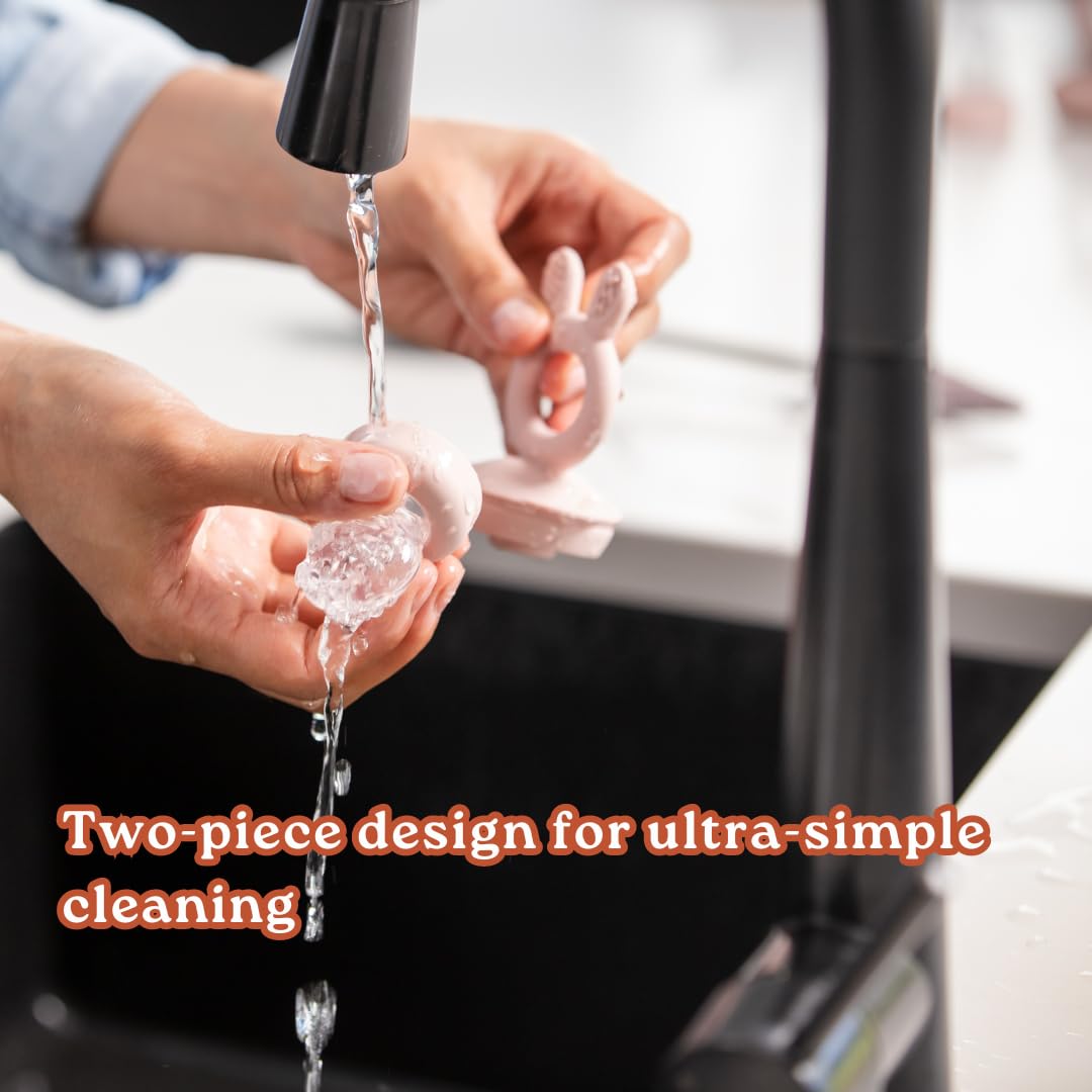 Haakaa Freeze-N-Feed Mini Combo with Silicone Food Feeder & Silicone Mini Nibble Feeder + Pea Green Tray Oat Age- 3 Months & Above