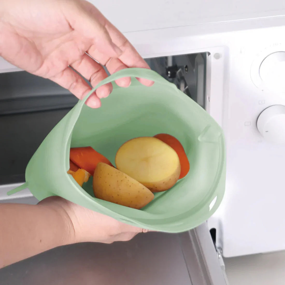 Haakaa Multipurpose Steamer & Steriliser Bag - Lime - 1pc - 2000ml  Age- Newborn & Above