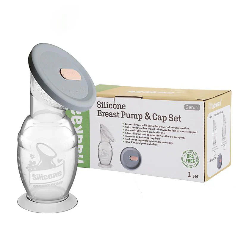 Haakaa Silicone Breast Pump with Suction Base & Silicone Cap 150ml