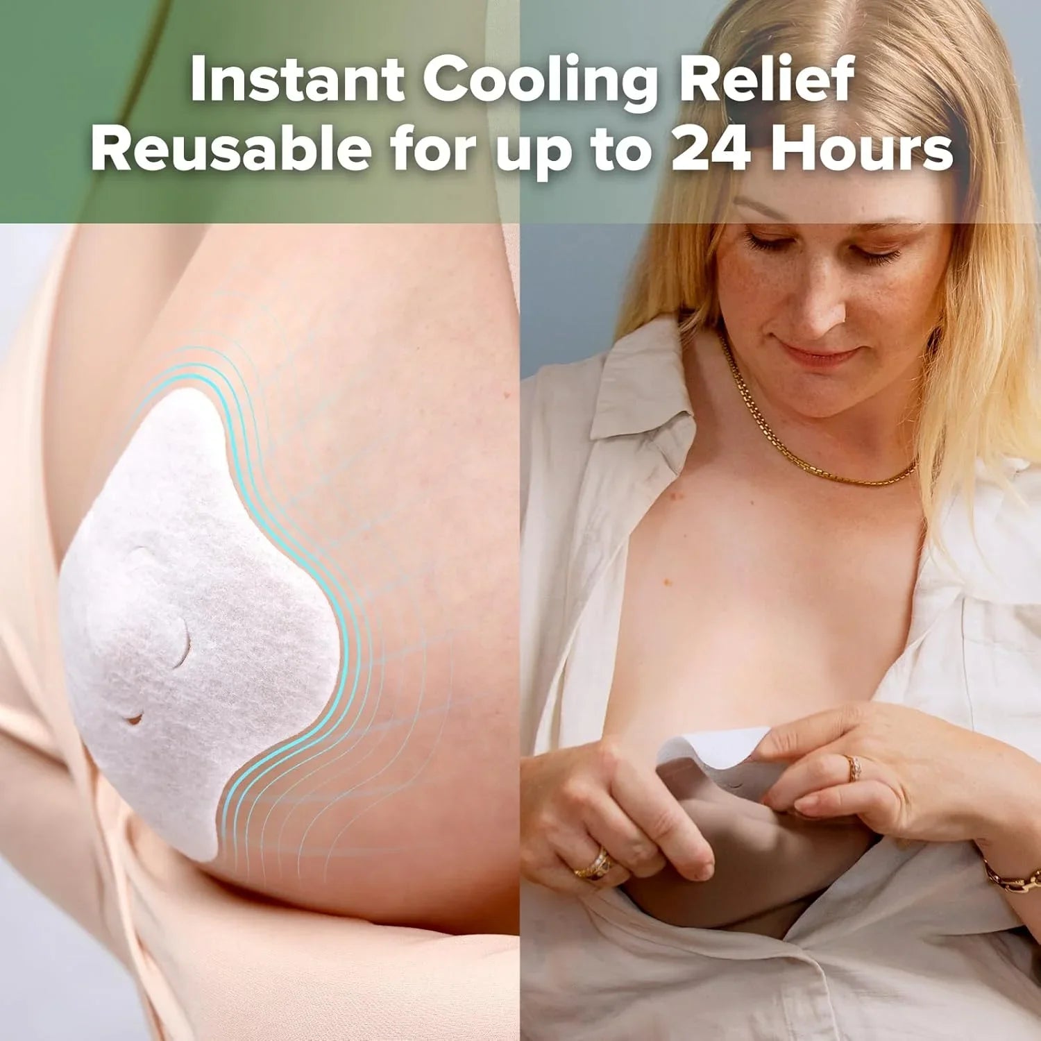 Haakaa Soothing Hydrogel Breast Pads Pack of 8 for Breastfeeding Moms
