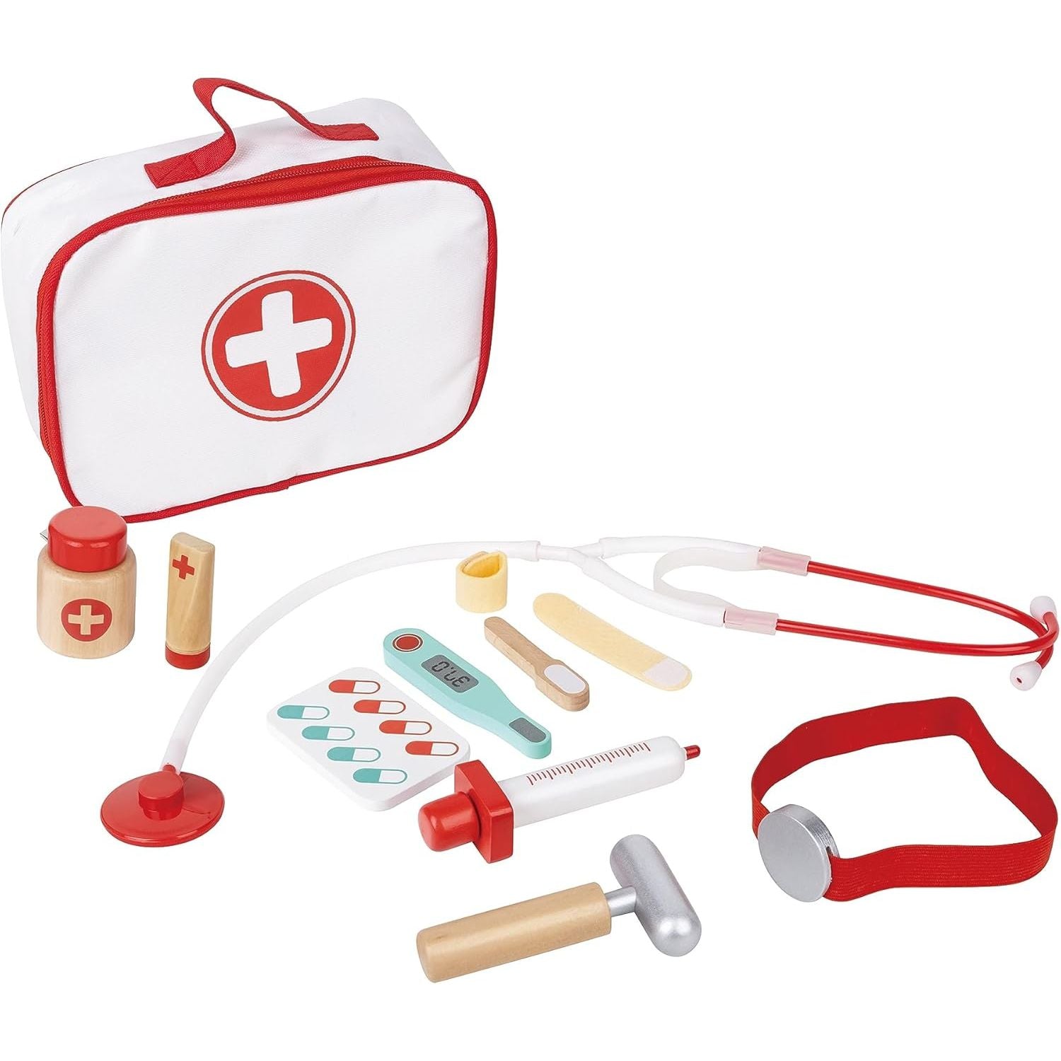 Hape Little Doctor Play Set White/Red Age- 3Years & Above