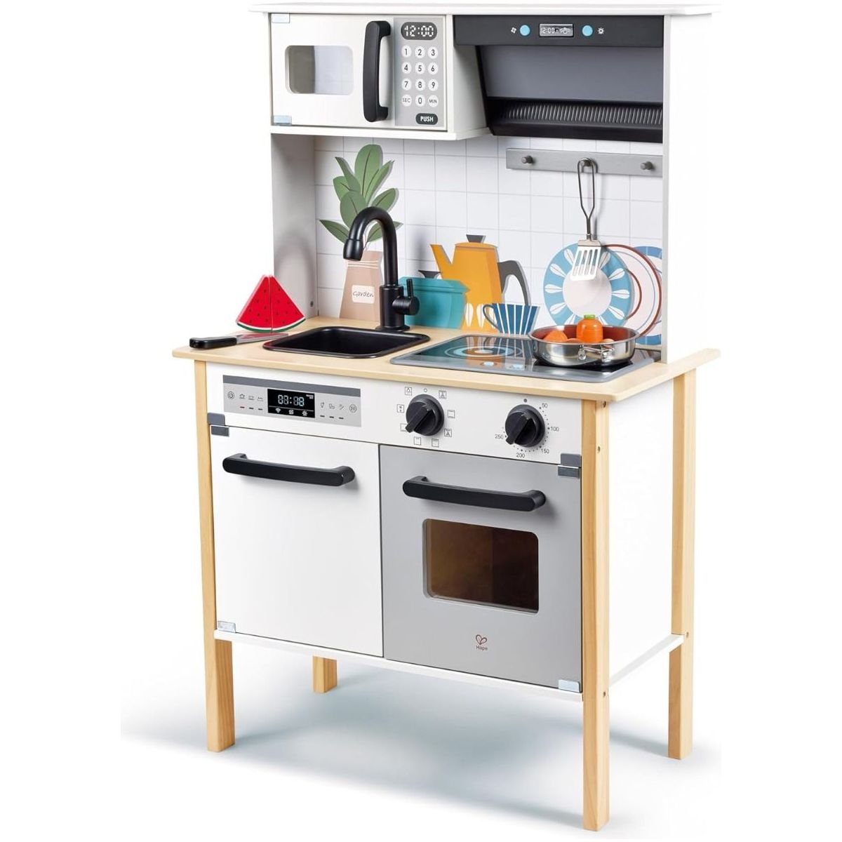 Hape Modern Smart-Kitchen Role Play Toy E3216 White Age- 3 Years & Above