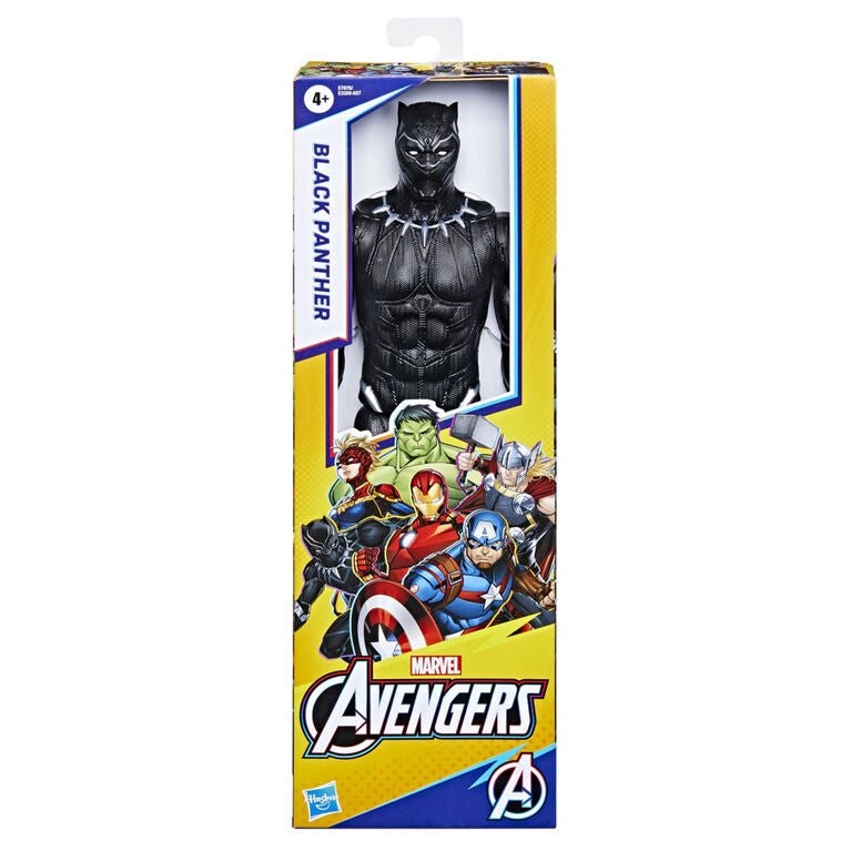 Hasbro 12-Inch Black Panther Avengers Titan Hero Action Figure Black Age- 4 Years & Above