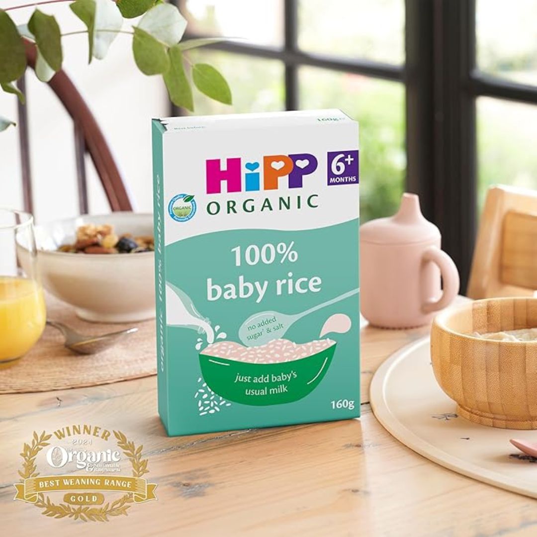 Hipp Organic 100% Baby Rice Ideal for Weaning 160g Age- 6 Months ...