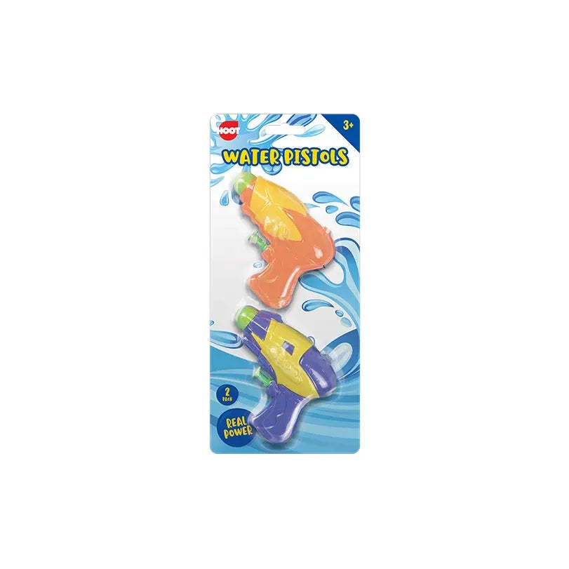 Hoot Assorted Colour Powerful Water Pistols 2 Pack Age- 3 Years and Above