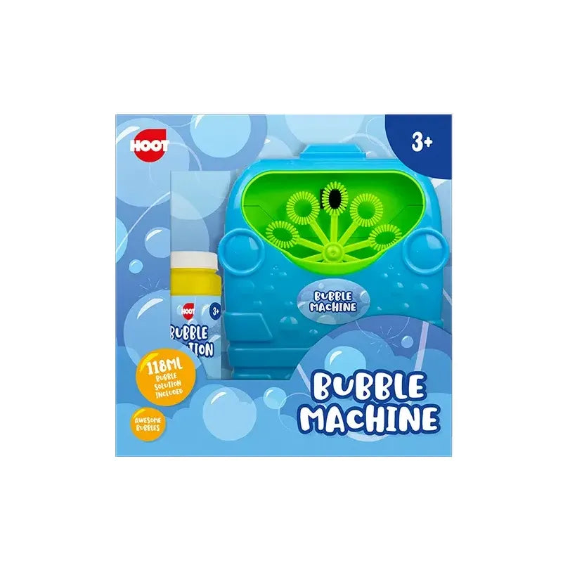Hoot Battery-Operated Bubble Machine Assorted Colours Age- 3 Years and Above