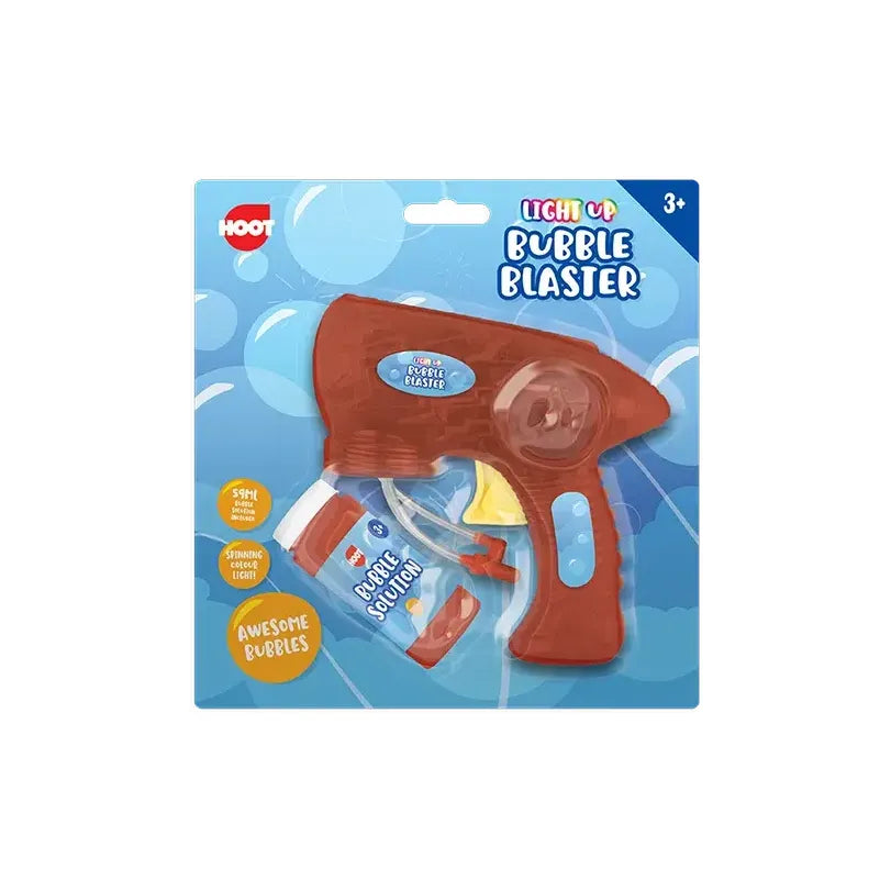 Hoot Battery-Operated Light-Up Bubble Blaster Assorted Colours Age- 3 Years and Above